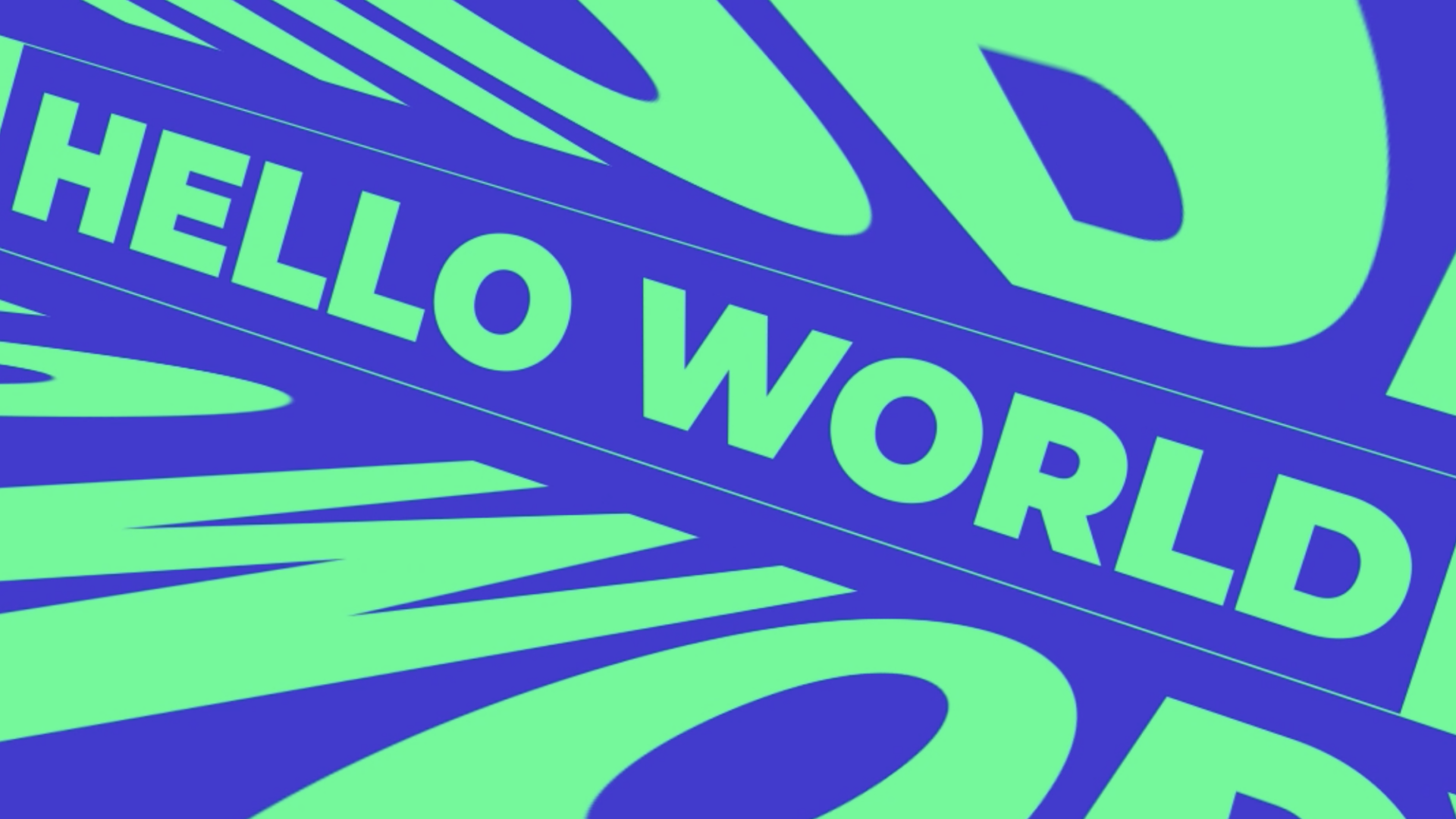 Hello World - Kinetic typography